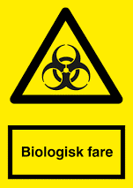 Figur 1 - Mærke for angivelse af biologisk betinget fare